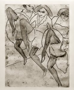 ELKirchner, dançarinos de Hamburgo de Ernst Ludwig Kirchner