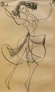 Dançarino em êxtase de Ernst Ludwig Kirchner