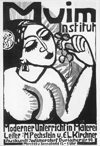 Ernst Ludwig Kirchner: Instituto Muim ... (xilogravura) de Ernst Ludwig Kirchner