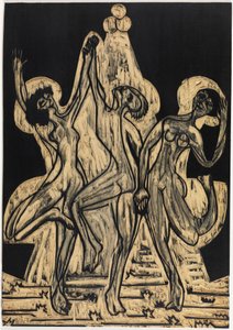 Dança das cores, bloco de desenho de Ernst Ludwig Kirchner