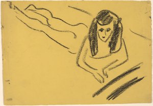 Fränzi Reclinado de Ernst Ludwig Kirchner