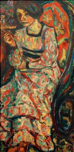 Mulher na cadeira de balanço (Emmi Frisch) de Ernst Ludwig Kirchner