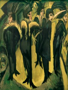 Cinco mulheres na rua de Ernst Ludwig Kirchner