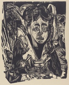 Garota sonhando de Ernst Ludwig Kirchner