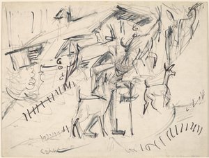 Cabrera com cabras de Ernst Ludwig Kirchner