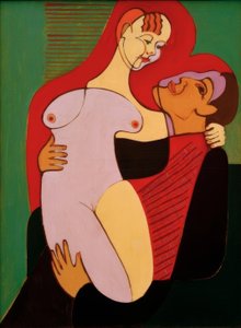 Grande casal (marido e mulher Hembus) de Ernst Ludwig Kirchner