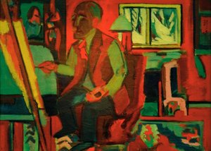 Holandês no estúdio - Jan Wiegers de Ernst Ludwig Kirchner