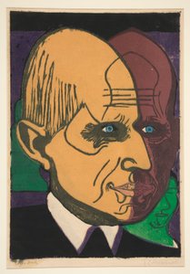 Chefe Dr. Bauer (Retrato do Dr. Bauer) de Ernst Ludwig Kirchner