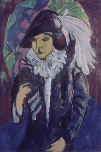 Senhora no parque, 1912 de Ernst Ludwig Kirchner