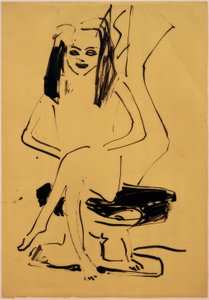 Sem título (sentado Marcella) de Ernst Ludwig Kirchner