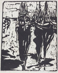 Cena do porto de Ernst Ludwig Kirchner