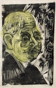 Retrato do dr. Spengler, 1919 de Ernst Ludwig Kirchner