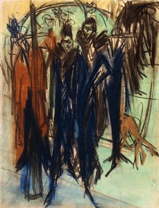 Prostituta, Friedrichstrasse, Berlim de Ernst Ludwig Kirchner