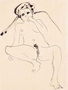 Nude reclinado; Mentir, 1919
