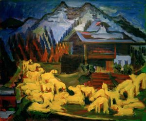rebanho de ovelhas de Ernst Ludwig Kirchner