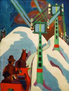 passeio de trenó de Ernst Ludwig Kirchner