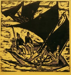 Veleiros em Fehmarn de Ernst Ludwig Kirchner