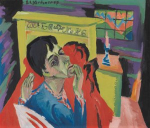 Autorretrato como doente (O doente) de Ernst Ludwig Kirchner