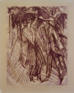Oferecendo cocotte de Ernst Ludwig Kirchner