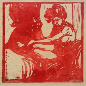 Ato menina sentada de Ernst Ludwig Kirchner