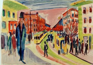 cena de rua de Ernst Ludwig Kirchner