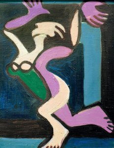 Dança mulher ato, Gret Palucca de Ernst Ludwig Kirchner