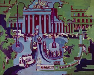 O Portão de Brandemburgo, Berlim de Ernst Ludwig Kirchner