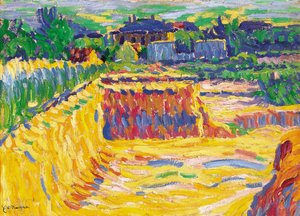O poço de barro, c. 1906 de Ernst Ludwig Kirchner