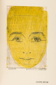 Umbra Vitae (cultura da vida), retrato de Georg Heym de Ernst Ludwig Kirchner