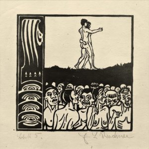 Na frente do povo de Ernst Ludwig Kirchner