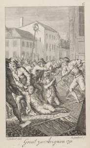 Os massacres de La Glacière em 16-17 de outubro de 1791, 1793-1799. de Ernst Ludwig Riepenhausen