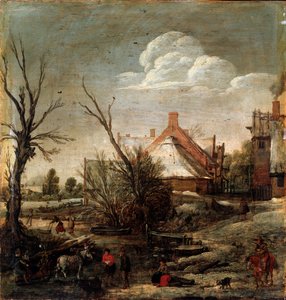 Inverno, século XVII de Esaias van de Velde