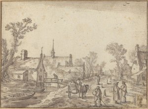 A Rua da Vila de Esaias van de Velde I