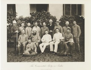 Tsarevich Nicholas Alexandrovich da Rússia visitando a Índia, 1891 de Esper Esperovich Ukhtomsky