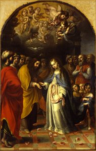 O casamento da virgem, c.1693 de Esteban Márquez de Velasco