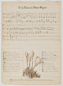 Para a folha de músicas de Natividade de Nosso Senhor, c.1868-1882 de Esther Frances Alexander