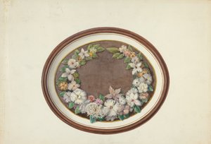 Moldura Oval de Coroa de Penas de Esther Hansen and Edith Towner