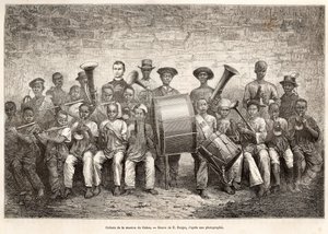 Orquestra Infantil no Gabão, 1876 de Etienne Antoine Eugene Ronjat