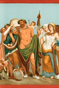 Hércules e Omphale, de uma pintura de Pompeia