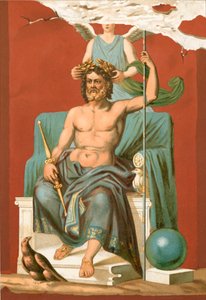Zeus coroado pela vitória