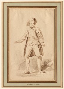 O ator Clairval, século XVIII.