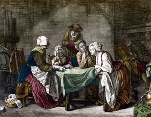 Mulher a puxar cartas, Sd. Século XVIII