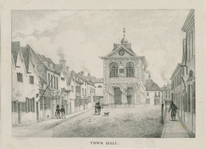 Tamworth - a prefeitura: litografia, nd [1796-1865]