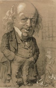 Retrato caricatural de Pierre-Jean de Beranger de Etienne Carjat