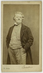 Retrato de Jean-Baptiste Camille Corot (1796-1875), pintor de Etienne Carjat