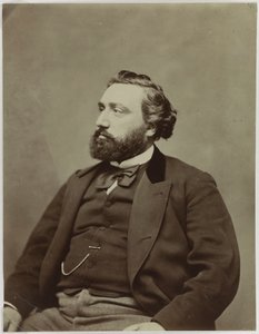 Retrato de Léon Gambetta (1838-1882), político de Etienne Carjat