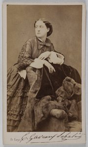 Retrato de Gaveaux-Sabatier, cantora lírica na Ópera de Etienne Carjat
