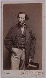 Retrato de Jules Chaumont (-1866), (actor) de Etienne Carjat