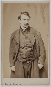 Retrato de François Delsarte, c.1870-90 (impressão albuminada) de Etienne Carjat
