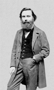 Retrato do escritor e jornalista francês Eugène Garcin (1830-1909). de Etienne Carjat